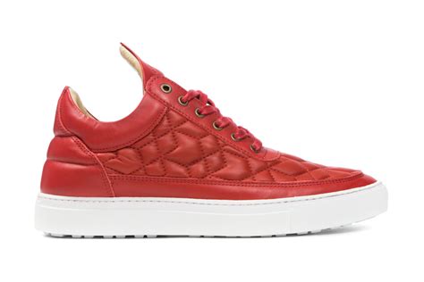 Filling Pieces Low Top Quilted “Red” .